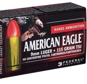 Buy Federal American Eagle Syntech Handgun Ammo – 50 Rounds – 115 Grain