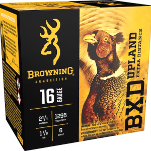 Browning BXD Upland Ammunition 16 Gauge 2-3/4" 1-1/8 oz #6 Shot Box of 25
