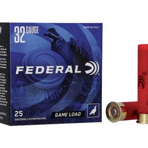 Federal Game Load Upland Ammunition 32 Gauge 2-1/2" 1/2 oz #8 Shot Box of 25