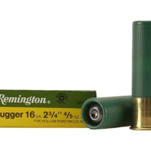Remington Slugger Ammunition 16 Gauge 2-3/4" 4/5 oz Rifled Slug Box of 5