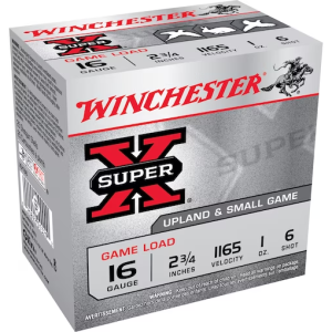 Winchester Super-X Game Loads Ammunition 16 Gauge 2-3/4" 1 oz #6 Shot