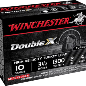 Winchester Double X Turkey Ammunition 10 Gauge 3-1/2" 2 oz #4 Copper Plated Shot Box of 10