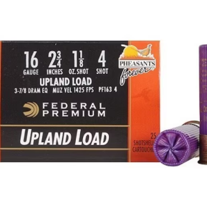 Federal Premium Wing-Shok Ammunition 16 Gauge 2-3/4" 1-1/8 oz Buffered Copper Plated Shot