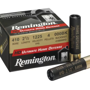Remington HD Ultimate Defense Ammunition 410 Bore 2-1/2" 000 Buckshot 4 Pellets Box of 15