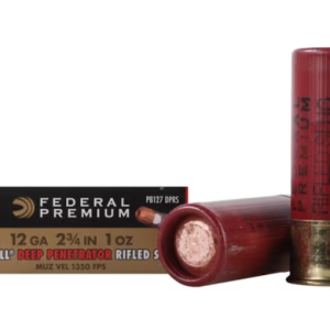 Federal Premium Vital-Shok Ammunition 12 Gauge 2-3/4" 1 oz Deep Penetrator TruBall Hollow Point Rifled Slug Box of 5