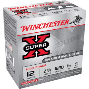 Winchester Super-X Pheasant Ammunition 12 Gauge 2-3/4" 1-1/4 oz #5 Shot Box of 25
