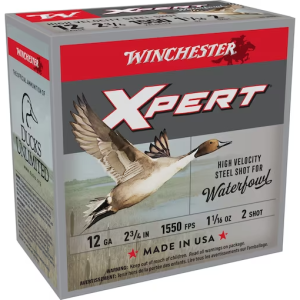 Winchester Xpert High Velocity Ammunition 12 Gauge 2-3/4" 1-1/16 oz #2 Non-Toxic Steel Shot