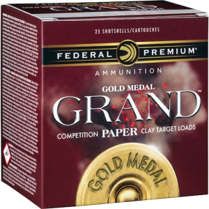 Federal Premium Gold Medal Grand Paper Ammunition 12 Gauge 2-3/4"