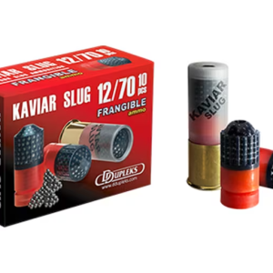 DDupleks Kaviar Ammunition 12 Gauge 2-3/4" 1-1/16 oz Frangible Slug Box of 10