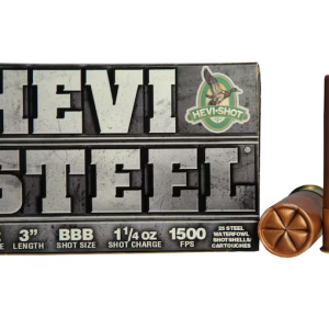 Hevi-Shot Hevi-Steel Waterfowl Ammunition 12 Gauge 3" 1-1/4 oz BBB Non-Toxic Shot