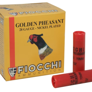 Fiocchi Golden Pheasant Ammunition 28 Gauge 2-3/4" 7/8 oz #5 Nickel Plated Shot Box of 25