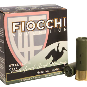 Fiocchi 34 Speed Steel Ammunition 12 Gauge 3" 1-1/5 oz Non-Toxic Plated Steel Shot