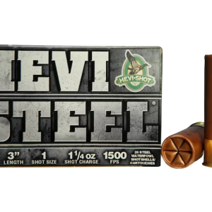 Hevi-Shot Hevi-Steel Waterfowl Ammunition 12 Gauge 3" 1-1/4 oz #1 Non-Toxic Shot