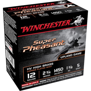 Winchester Super-X Super Pheasant Ammunition 12 Gauge 2-3/4" 1-3/8 oz #5 Copper Plated Shot Box of 25