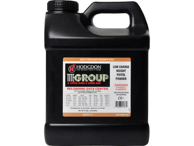 Hodgdon Titegroup Smokeless Powder 8LB Hodgdon Titegroup Smokeless Powder 8LB
